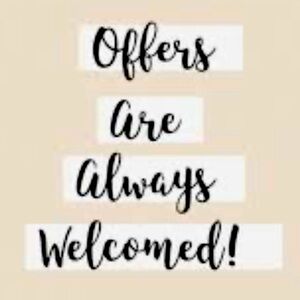 Offers welcomed 💜
